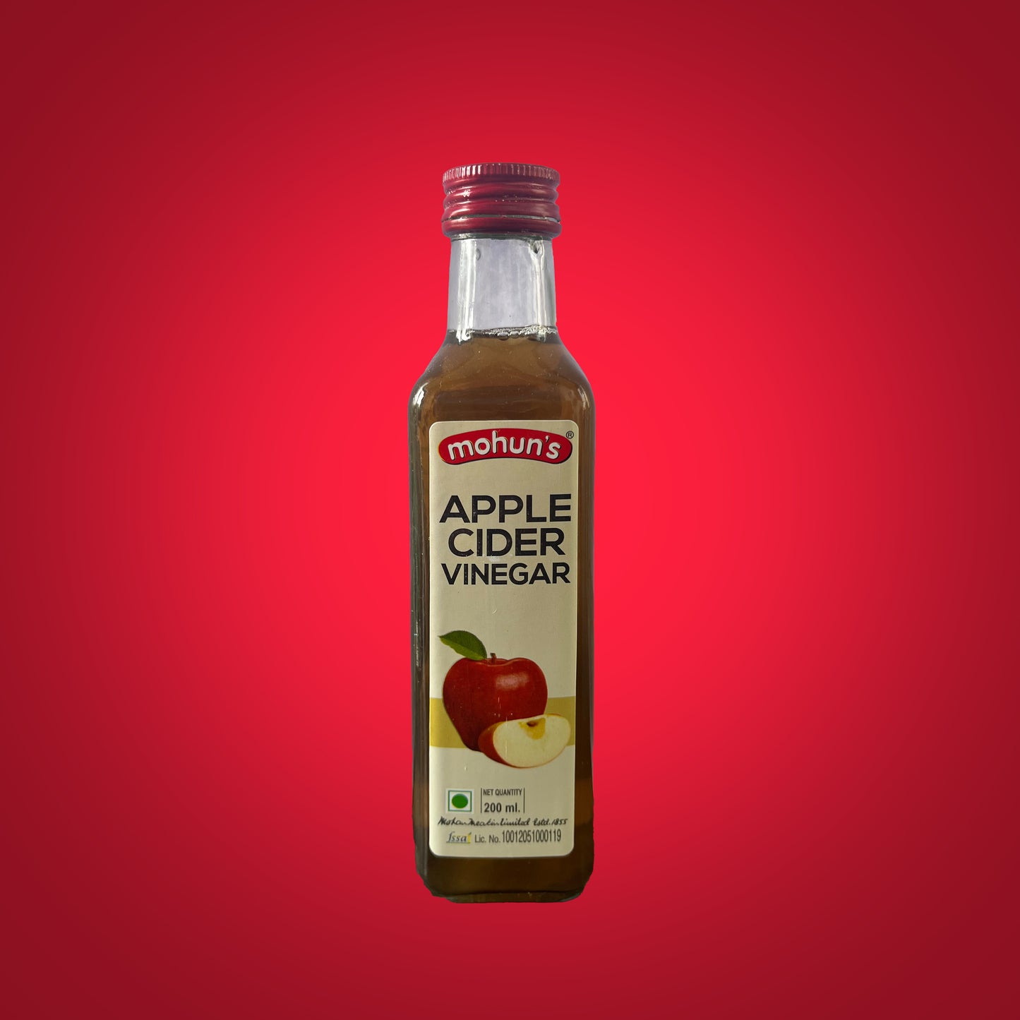 Glass Bottles Apple Cider Vinegar (Twin pack - 2 x 200ml bottles)