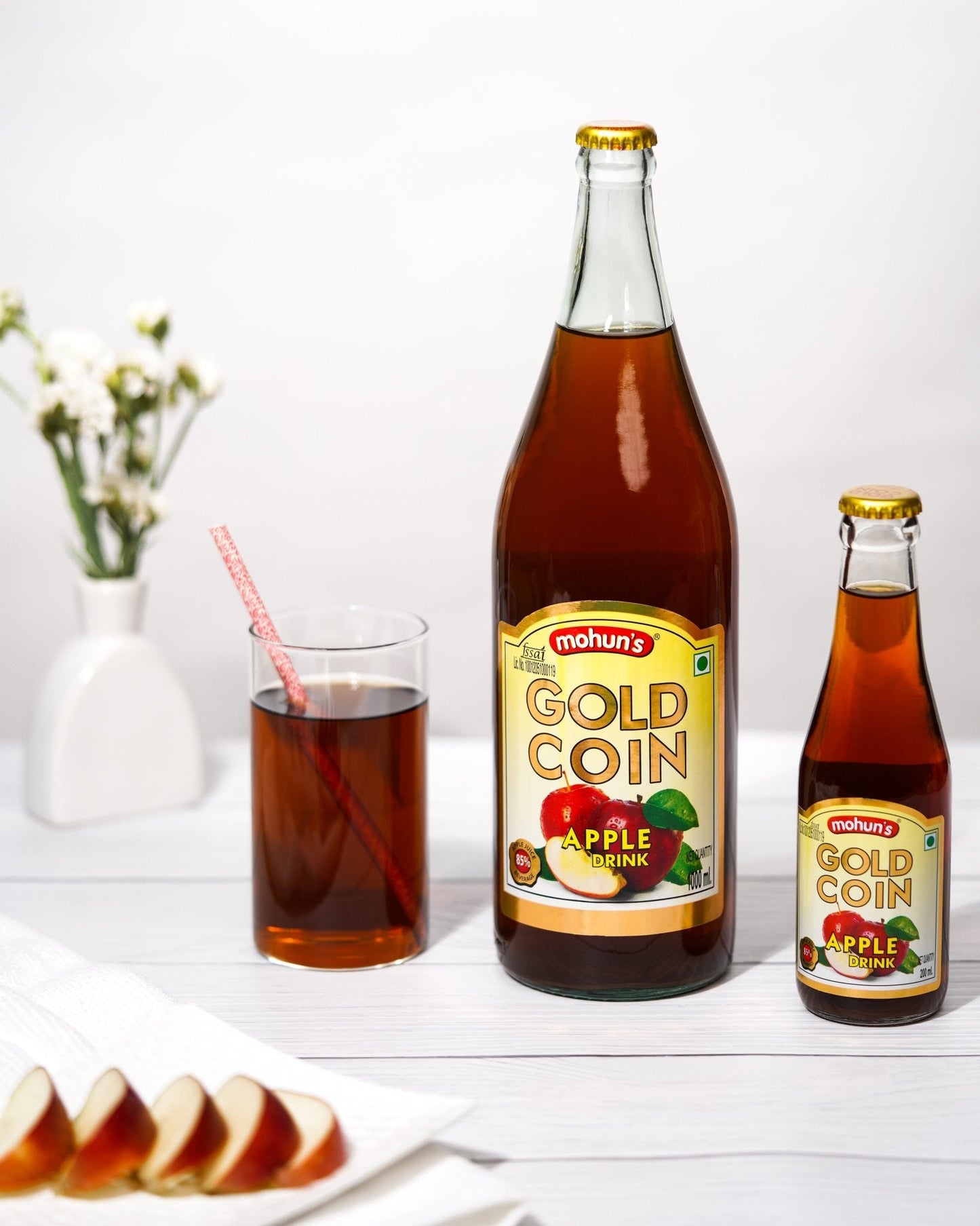 Gold Coin: Apple Drink 1 Ltr - Mohun's New Life