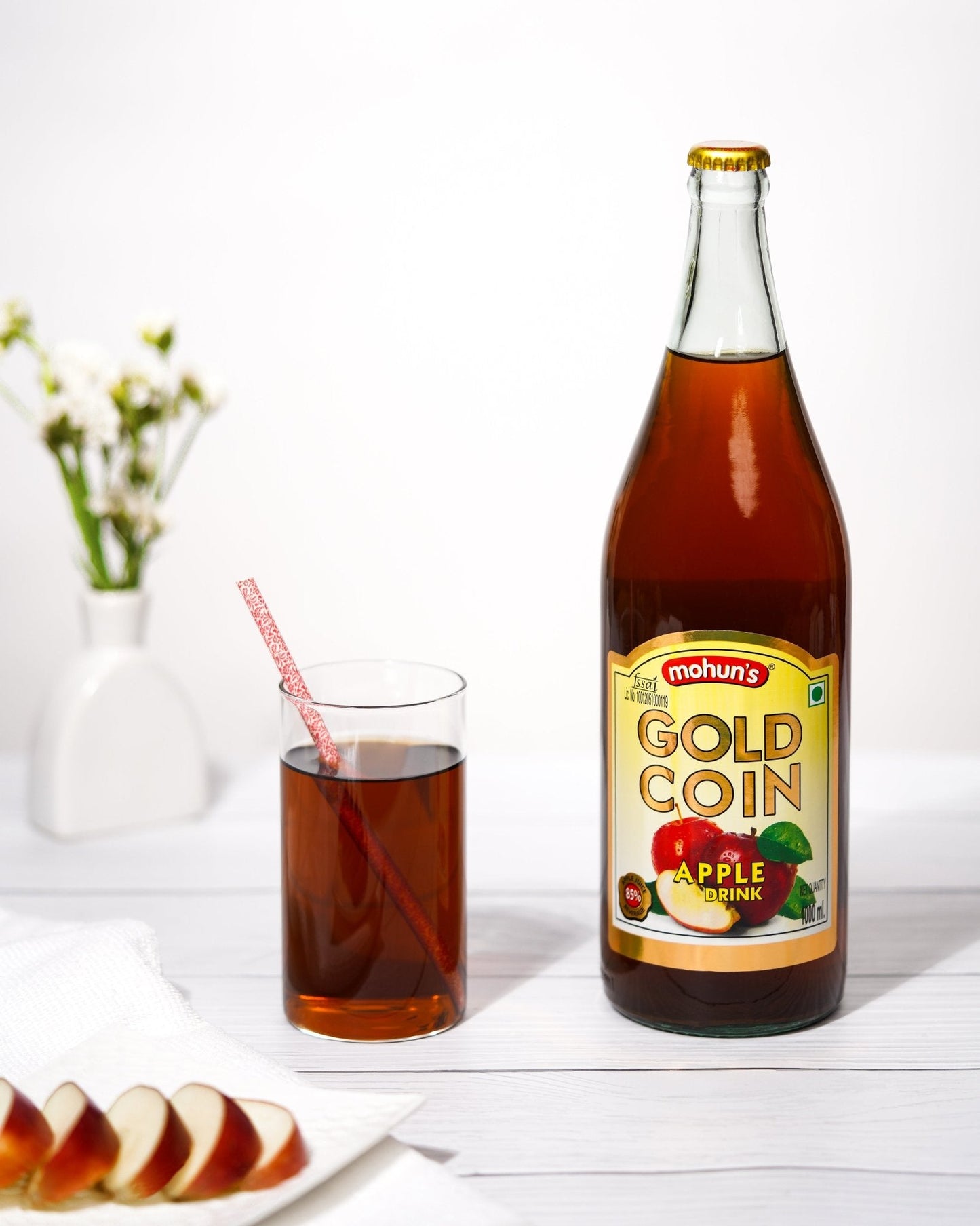 Gold Coin: Apple Drink 1 Ltr - Mohun's New Life