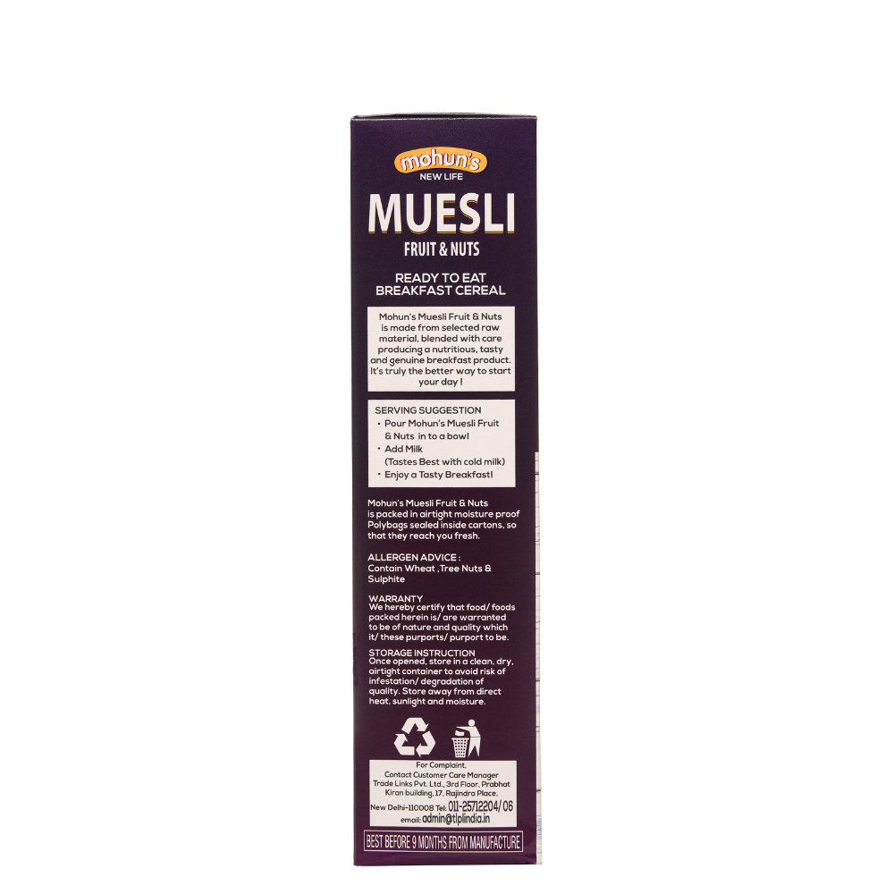 Muesli: Fruit & Nuts