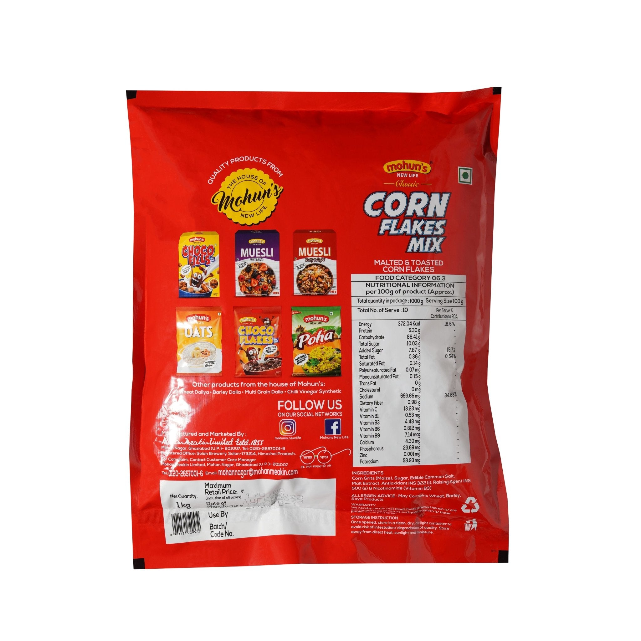 Corn Flakes: 1 Kg - Mohun's New Life